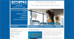 Desktop Screenshot of fitness-olympus.de