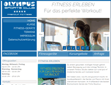 Tablet Screenshot of fitness-olympus.de